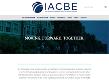 Tablet Screenshot of iacbe.org